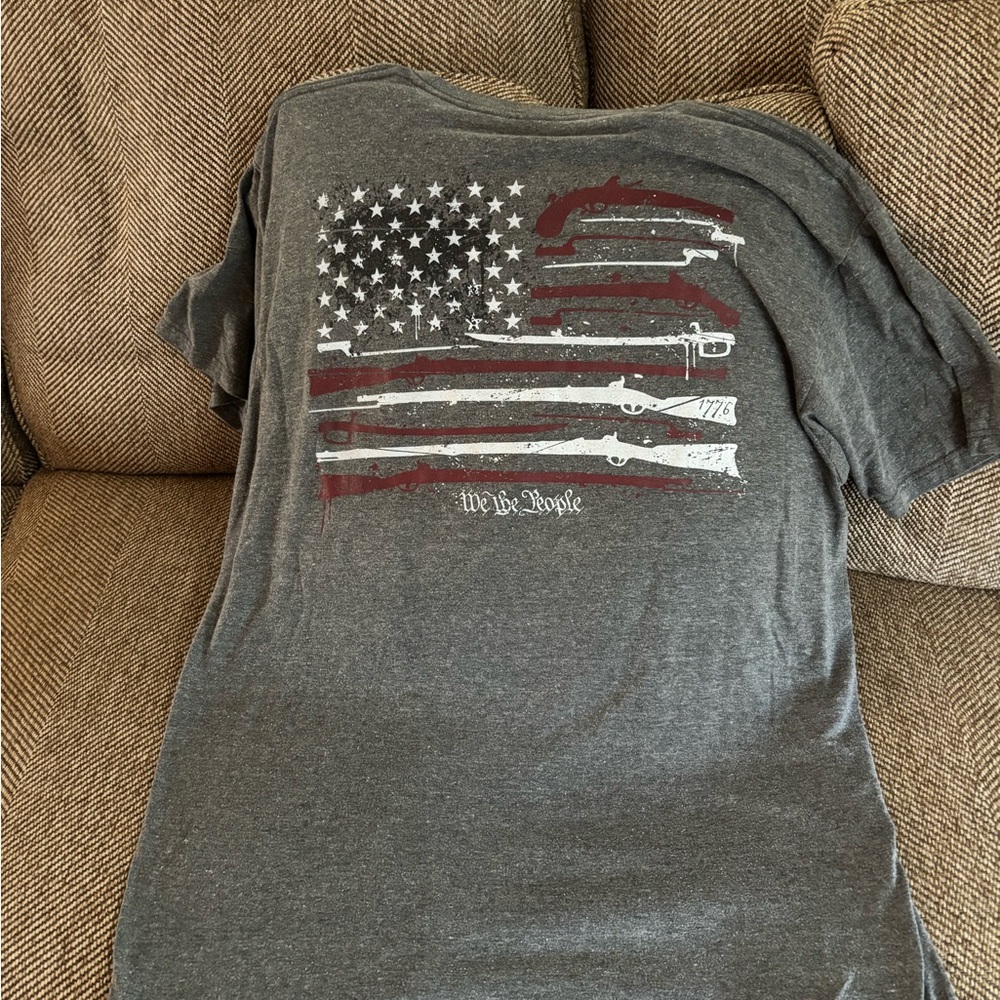 Patriotic Gray Graphic Men's T-Shirt We The People